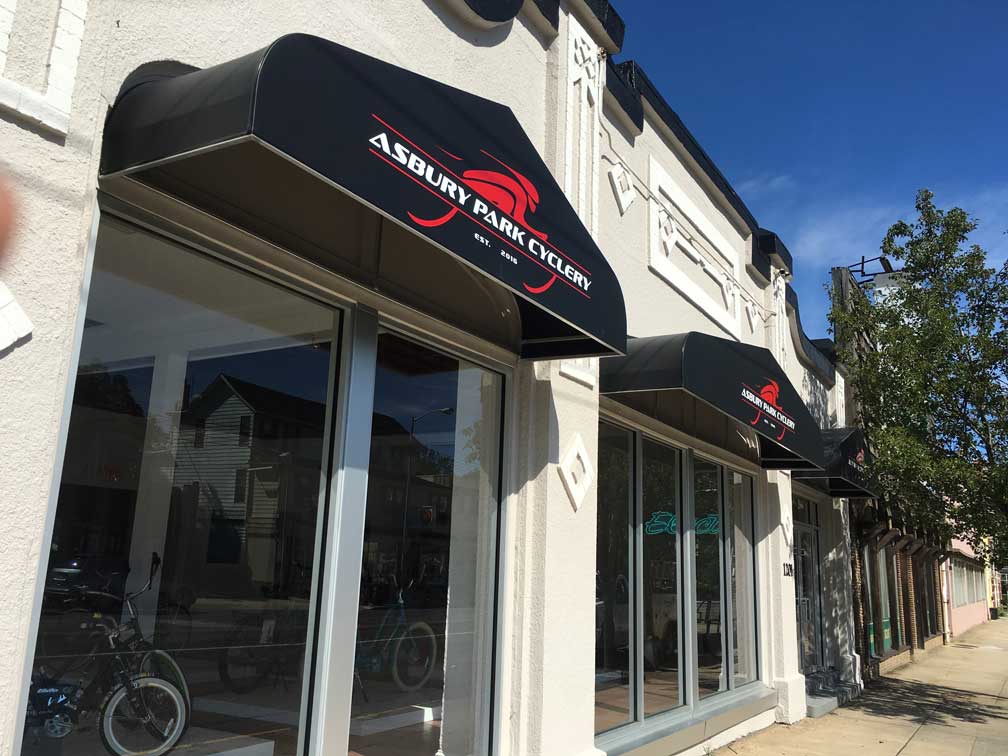 Commercial storefront awning